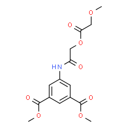ChemSpider 2D Image | Dimethyl 5-{[(2-methoxyacetoxy)acetyl]amino}isophthalate | C15H17NO8