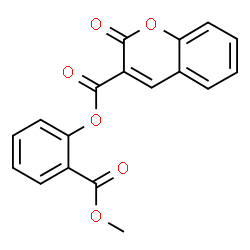 ChemSpider 2D Image | 2-(Methoxycarbonyl)phenyl 2-oxo-2H-chromene-3-carboxylate | C18H12O6