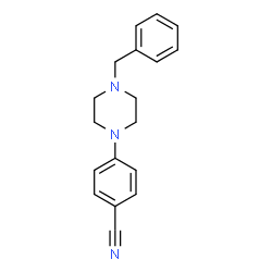 ChemSpider 2D Image | 4-(4-Benzyl-1-piperazinyl)benzonitrile | C18H19N3