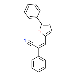 ChemSpider 2D Image | (2Z)-2-Phenyl-3-(5-phenyl-2-furyl)acrylonitrile | C19H13NO