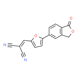 ChemSpider 2D Image | {[5-(1-Oxo-1,3-dihydro-2-benzofuran-5-yl)-2-furyl]methylene}malononitrile | C16H8N2O3
