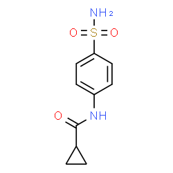 ChemSpider 2D Image | N-(4-Sulfamoylphenyl)cyclopropanecarboxamide | C10H12N2O3S