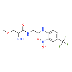 ChemSpider 2D Image | O-Methyl-N-(2-{[2-nitro-4-(trifluoromethyl)phenyl]amino}ethyl)serinamide | C13H17F3N4O4