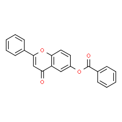 ChemSpider 2D Image | 4-Oxo-2-phenyl-4H-chromen-6-yl benzoate | C22H14O4