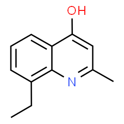 ChemSpider 2D Image | 8-Ethyl-2-methyl-4-quinolinol | C12H13NO