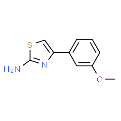 ChemSpider 2D Image | 4-(3-Methoxyphenyl)thiazol-2-amine | C10H10N2OS