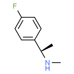 ChemSpider 2D Image | (1R)-1-(4-Fluorophenyl)-N-methylethanamine | C9H12FN