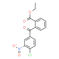 ChemSpider 2D Image | Ethyl 2-(4-chloro-3-nitrobenzoyl)benzoate | C16H12ClNO5