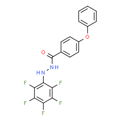 ChemSpider 2D Image | N'-(Pentafluorophenyl)-4-phenoxybenzohydrazide | C19H11F5N2O2