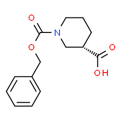 ChemSpider 2D Image | L-1-Cbz-Nipecotic acid | C14H17NO4