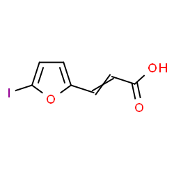 ChemSpider 2D Image | 3-(5-Iodo-2-furyl)acrylic acid | C7H5IO3