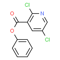 ChemSpider 2D Image | Phenyl 2,5-dichloronicotinate | C12H7Cl2NO2