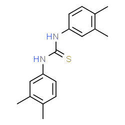 ChemSpider 2D Image | 1,3-Bis(3,4-dimethylphenyl)thiourea | C17H20N2S