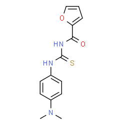 ChemSpider 2D Image | N-{[4-(Dimethylamino)phenyl]carbamothioyl}-2-furamide | C14H15N3O2S
