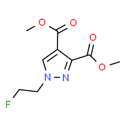 ChemSpider 2D Image | 3,4-dimethyl 1-(2-fluoroethyl)pyrazole-3,4-dicarboxylate | C9H11FN2O4