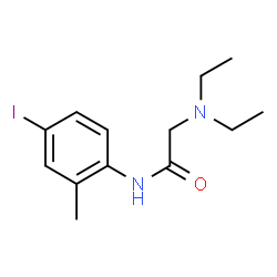 ChemSpider 2D Image | N~2~,N~2~-Diethyl-N-(4-iodo-2-methylphenyl)glycinamide | C13H19IN2O