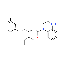 ChemSpider 2D Image | N-[(3-Oxo-3,4-dihydro-1(2H)-quinoxalinyl)carbonyl]-D-isoleucyl-D-aspartic acid | C19H24N4O7