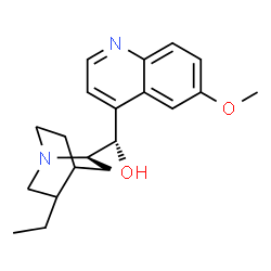 ChemSpider 2D Image | (3xi,9S)-6'-Methoxy-10,11-dihydrocinchonan-9-ol | C20H26N2O2