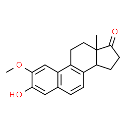 ChemSpider 2D Image | 3-Hydroxy-2-methoxyestra-1,3,5(10),6,8-pentaen-17-one | C19H20O3