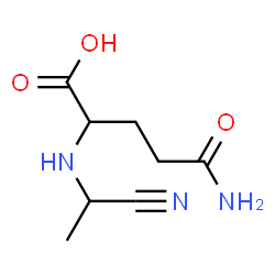 ChemSpider 2D Image | N~2~-(1-Cyanoethyl)glutamine | C8H13N3O3