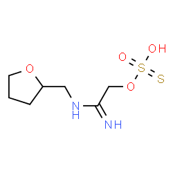 ChemSpider 2D Image | O-{2-Imino-2-[(tetrahydro-2-furanylmethyl)amino]ethyl} hydrogen sulfurothioate | C7H14N2O4S2
