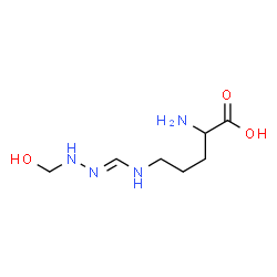 ChemSpider 2D Image | N~5~-{(E)-[(Hydroxymethyl)hydrazono]methyl}ornithine | C7H16N4O3