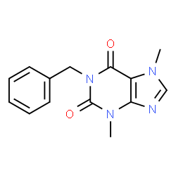 ChemSpider 2D Image | 1-Benzyl-3,7-dimethyl-3,7-dihydro-1H-purine-2,6-dione | C14H14N4O2