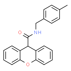 ChemSpider 2D Image | N-(4-Methylbenzyl)-9H-xanthene-9-carboxamide | C22H19NO2