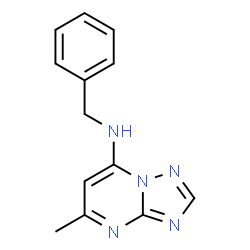 ChemSpider 2D Image | N-Benzyl-5-methyl[1,2,4]triazolo[1,5-a]pyrimidin-7-amine | C13H13N5