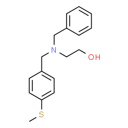 ChemSpider 2D Image | 2-{Benzyl[4-(methylsulfanyl)benzyl]amino}ethanol | C17H21NOS