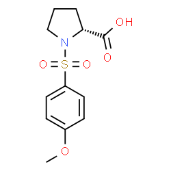 ChemSpider 2D Image | 1-[(4-Methoxyphenyl)sulfonyl]-D-proline | C12H15NO5S