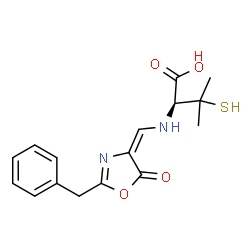 ChemSpider 2D Image | Benzylpenicillenic acid | C16H18N2O4S