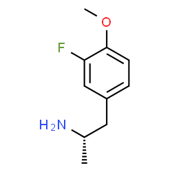 ChemSpider 2D Image | (2S)-1-(3-Fluoro-4-methoxyphenyl)-2-propanamine | C10H14FNO