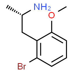 ChemSpider 2D Image | (2S)-1-(2-Bromo-6-methoxyphenyl)-2-propanamine | C10H14BrNO