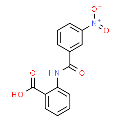 ChemSpider 2D Image | 2-[(3-Nitrobenzoyl)amino]benzoic acid | C14H10N2O5