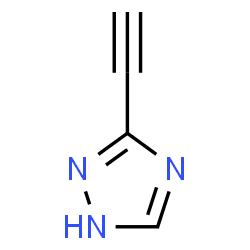ChemSpider 2D Image | 3-Ethynyl-1H-1,2,4-triazole | C4H3N3