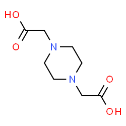 ChemSpider 2D Image | 2,2'-piperazine-1,4-diyldiacetic acid | C8H14N2O4