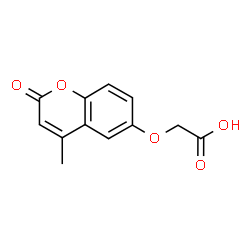 ChemSpider 2D Image | [(4-METHYL-2-OXOCHROMEN-6-YL)OXY]ACETIC ACID | C12H10O5