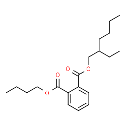 ChemSpider 2D Image | 2-ETHYLHEXYL BUTYL PHTHALATE | C20H30O4
