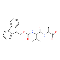 ChemSpider 2D Image | N-[(9H-Fluoren-9-ylmethoxy)carbonyl]-L-valyl-D-alanine | C23H26N2O5