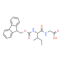 ChemSpider 2D Image | N-[(9H-Fluoren-9-ylmethoxy)carbonyl]-L-isoleucylglycine | C23H26N2O5