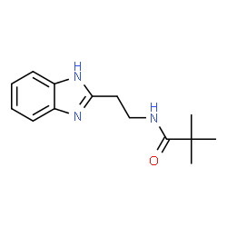 ChemSpider 2D Image | N-[2-(1H-Benzimidazol-2-yl)ethyl]-2,2-dimethylpropanamide | C14H19N3O
