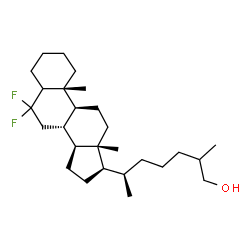 ChemSpider 2D Image | 6,6-Difluorocholestan-26-ol | C27H46F2O