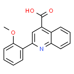 ChemSpider 2D Image | 2-(2-Methoxyphenyl)-4-quinolinecarboxylic acid | C17H13NO3