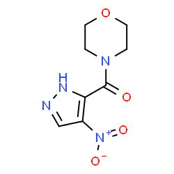 ChemSpider 2D Image | 4-(4-nitro-1H-pyrazole-3-carbonyl)morpholine | C8H10N4O4