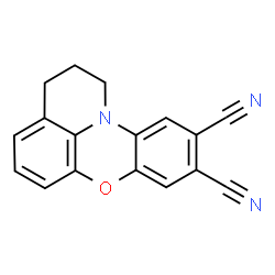 ChemSpider 2D Image | 2,3-Dihydro-1H-pyrido[3,2,1-kl]phenoxazine-9,10-dicarbonitrile | C17H11N3O
