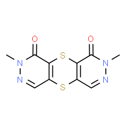 ChemSpider 2D Image | 2,8-Dimethylpyridazino[4',5':5,6][1,4]dithiino[2,3-d]pyridazine-1,9(2H,8H)-dione | C10H8N4O2S2