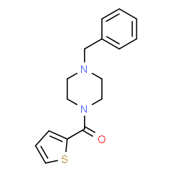 ChemSpider 2D Image | (4-Benzyl-1-piperazinyl)(2-thienyl)methanone | C16H18N2OS