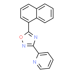 ChemSpider 2D Image | 2-[5-(1-Naphthyl)-1,2,4-oxadiazol-3-yl]pyridine | C17H11N3O