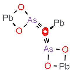 ChemSpider 2D Image | 2,2'-[lambda~2~-Plumbanediylbis(oxy)]bis(1,3,2,4lambda~2~-dioxarsaplumbetane) 2,2'-dioxide | As2O8Pb3